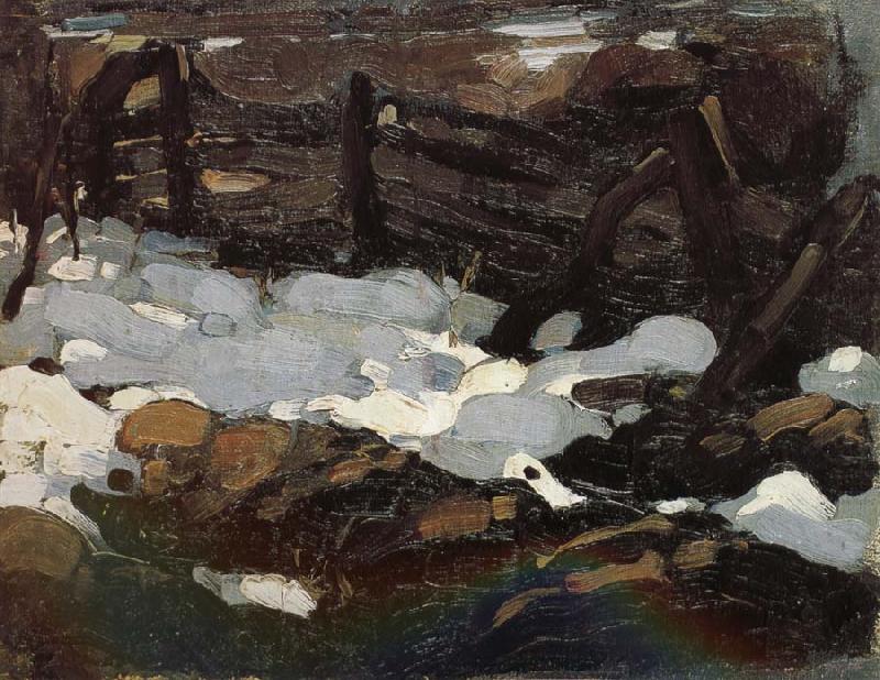 Nikolay Fechin Landscape of Winter china oil painting image